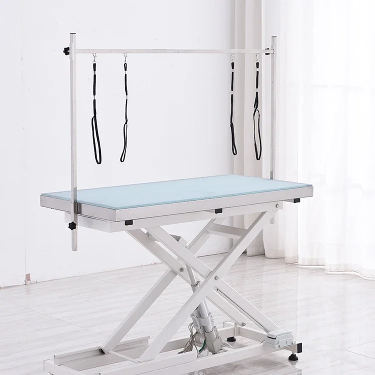 

Pet trend height adjustable dog grooming table led light grooming table
