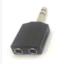 

2pcs Adapters jack plug Connector Connecter audio mono stereo mic microphone male to female connector