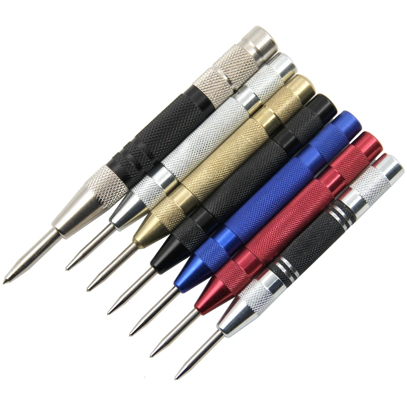 Automatic Spring-type Center Punch Locator Glass Striker Window Breaker Punch Centering Tool