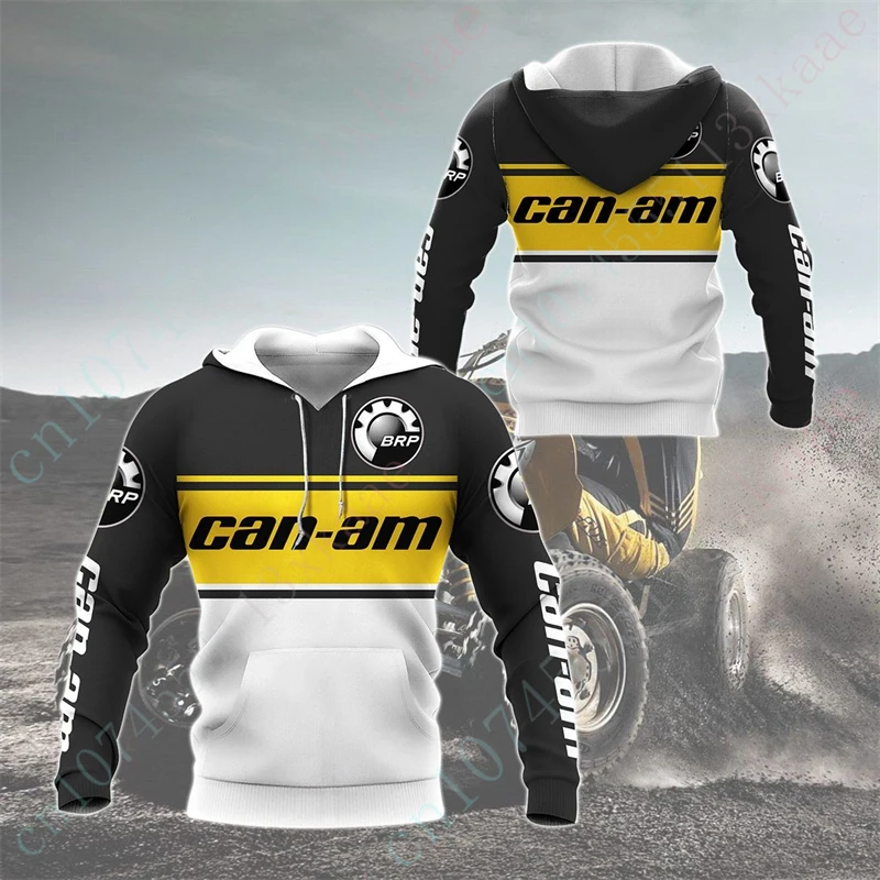 Can-am Harajuku Zip Oversize Hoodie Anime Hoodies For Men Women Unisex Clothing 3D Printing Sweatshirt Casual Streetwear Top