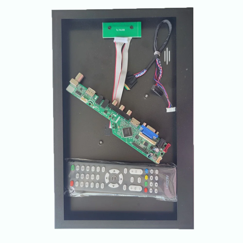 

Kit for USB 1366*768 LCD LVDS 40pin LTN140AT21 14" Aluminum alloy metal case panel back cover box + AV VGA TV Controller board