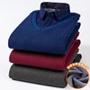 camisas de hombre imitation two piece set men clothing designer clothes long sleeve fleece thickened warm sweater men clothing 5