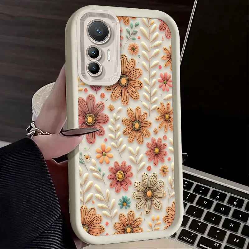 Sunflower Petal Leaf Silicone Phone Case