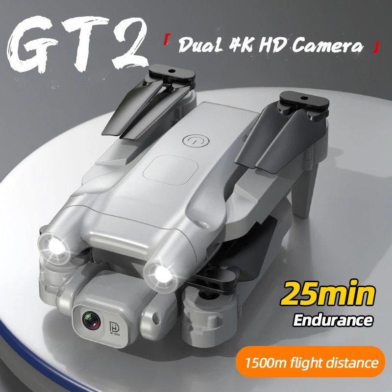 GT2 미니 드론 GPS 8K/4K/카메라 없음 HD 카메라 전문가용 RC 접이식 쿼드콥터 브러시리스 모터 팔로우 미 홈 리턴 기능