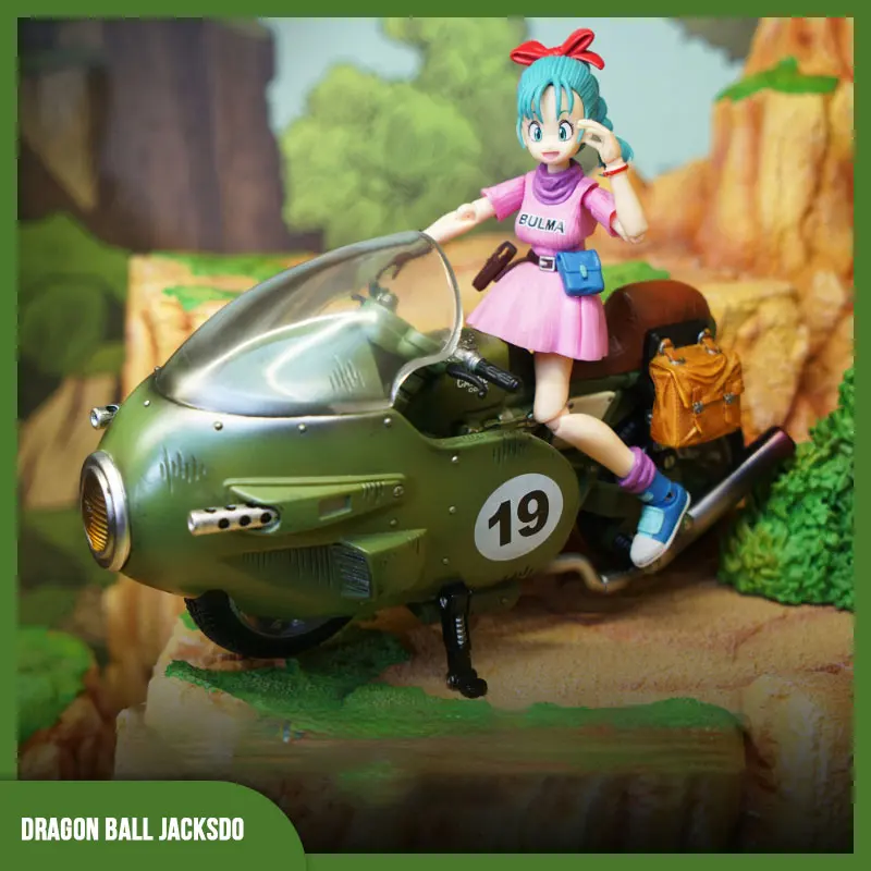 

[In Stock] Dragon Ball Bulma Variable Motorcycle Capsule No.19 Jk.Scene-90 Vehicle GK Anime Action Figures Collector Gift