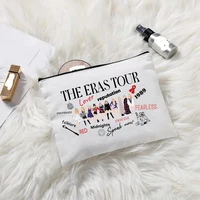 Swiftie Merch TS Album Pattern Women Makeup Bag Best Gift for Music Lovers Fans Fashion Cosmetic Organizer Toiletry Pouch 2