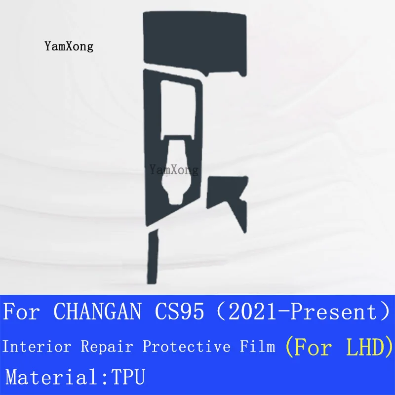 Per CHANGAN CS95(2021-presente)-decorazione d'interni Car Stick Center Console pellicola dello schermo dello strumento proctative trasparente - Image 5