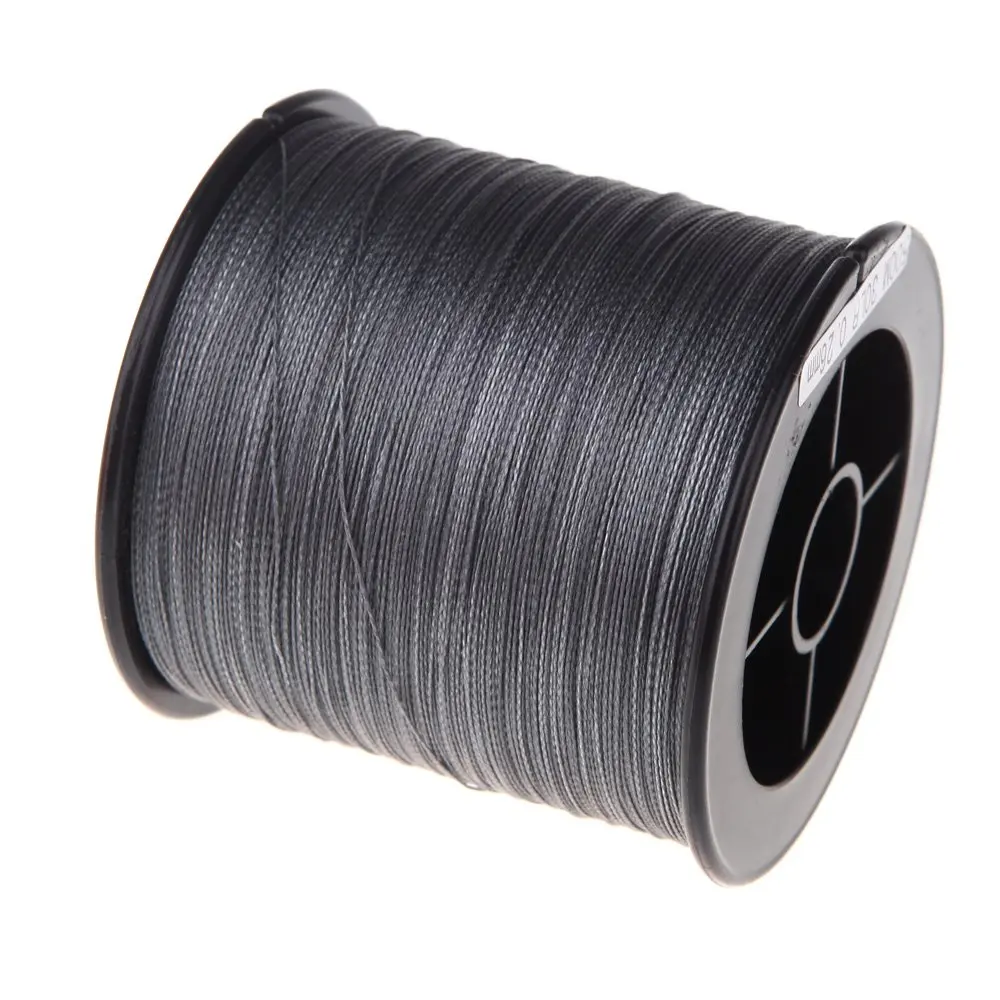 

500 M 30 LB 0.26mm fishing line strength PE Braided 4 Strands gray