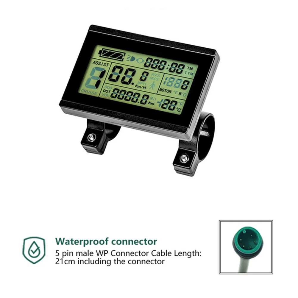 

Дисплей для электровелосипеда KT-LCD 3 дисплей для электровелосипеда IP65 водонепроницаемый дисплей KT-LCD 3 ЖК устойчивый к царапинам водонепроницаемый разъем