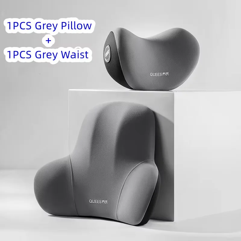 Enhanced Lumbar & Neck Support Pillow with Washable Cover