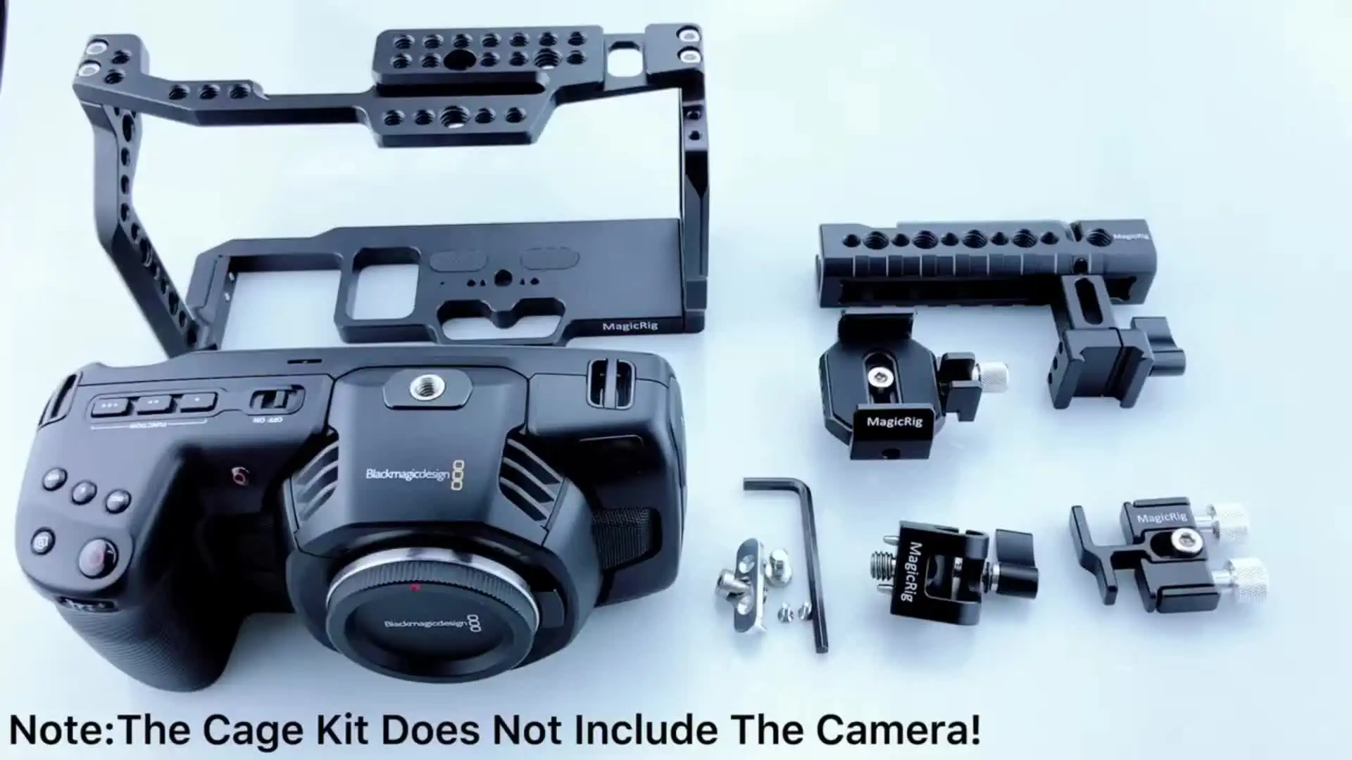 Magicrig gaiola de câmera portátil para blackmagic pocket cinema