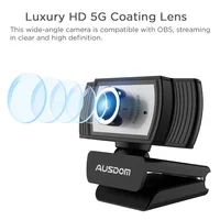 AUS AW33 Webcam 1080P Full HD Manual Focus 5 Grades USB Web Camera For Business PC Camera fit for Android Windows IOS S349 - Image 3