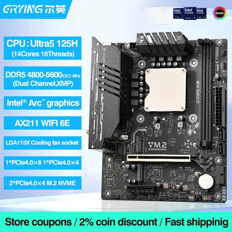 Ultra ES 0000 マザーボード　erying ERYING Mini ITX DIY Gaming Computer Motherboard CPU Combo