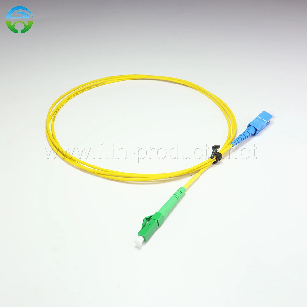 10 Pcs Patch Cord Lc/Apc-Sc/Upc Sm Simplex G652D Lszh Sx 2.0