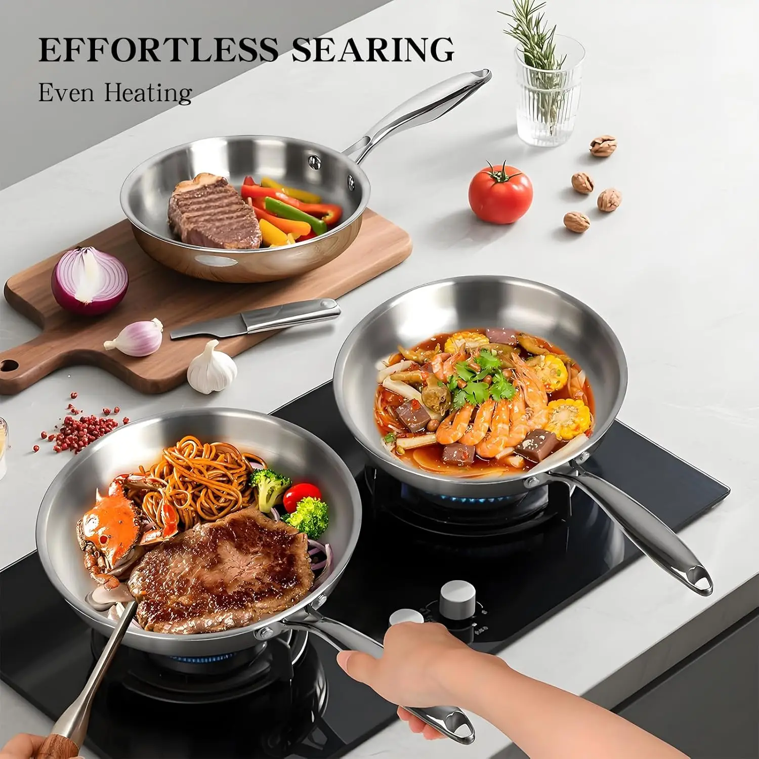 17 Pc Stainless Steel Cookware Set 4