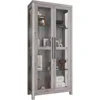 Curio Cabinet, Tall Glass Display Cabinet with Adjustable Shelves for Living Room, Trophy Display Case 1