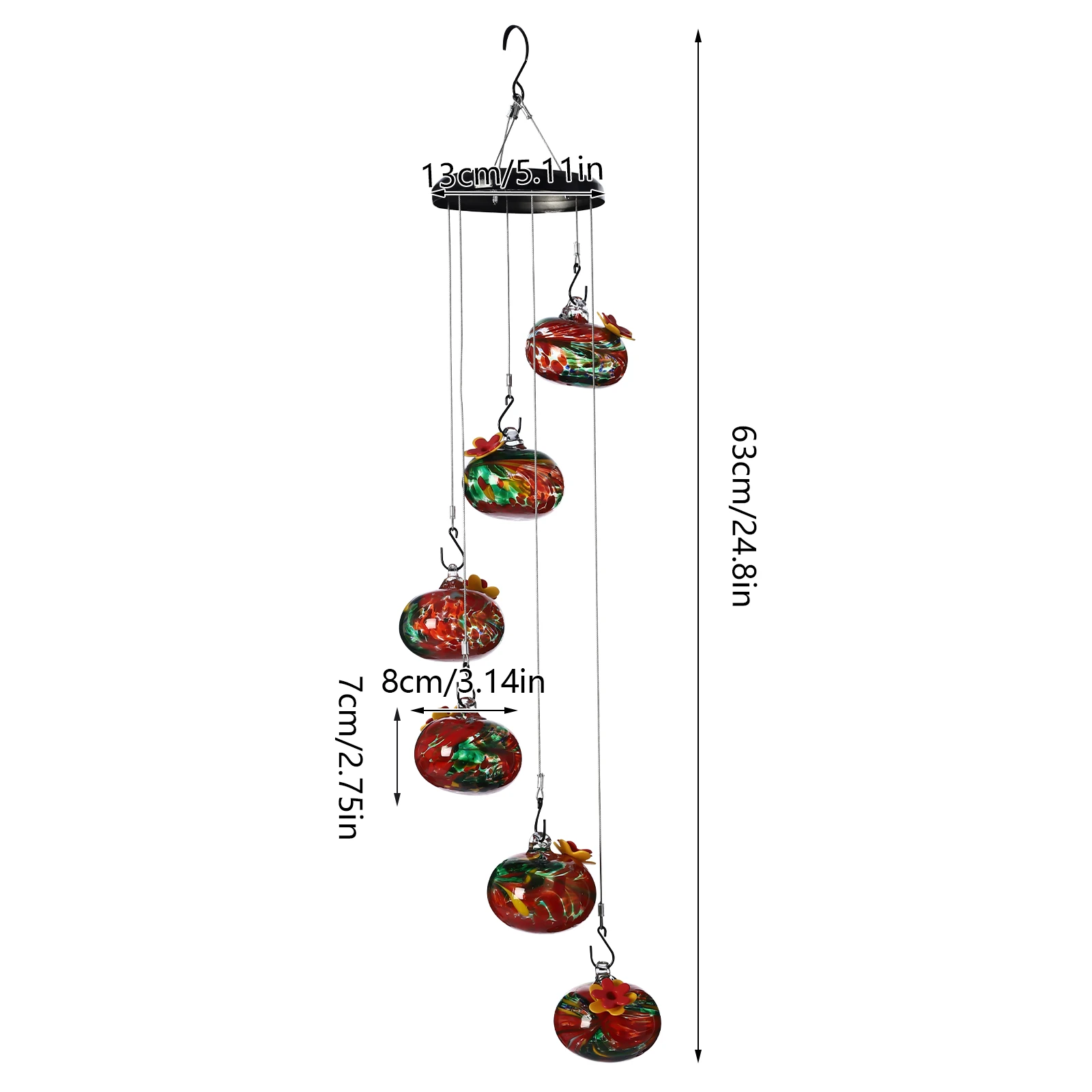 Hummingbird feeders, Bird feeders, Outdoors hanging decor, Food Containers for Outdoors,Garden Decoration,Outdoor Hanging