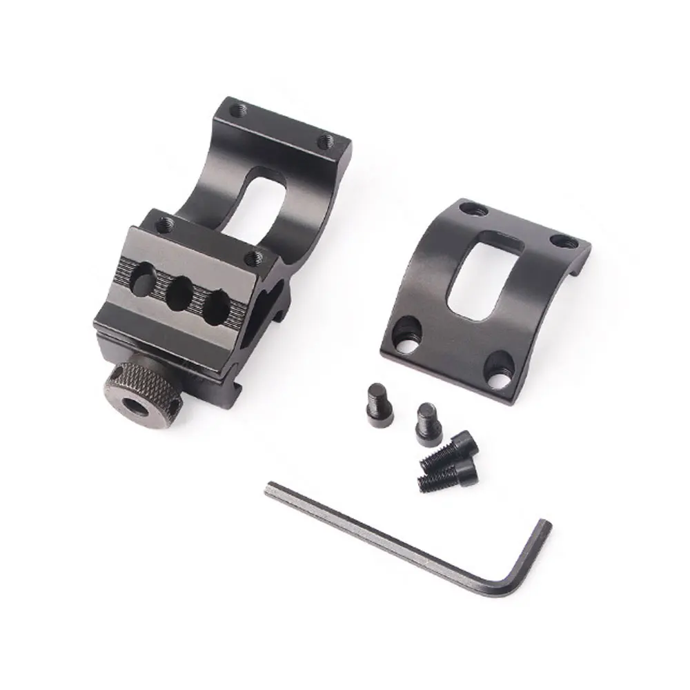 45 Degress Offset Tactical Flashlight Mounts Dia 25.4mm Torch Mount Clip for 20mm Picatinny Weaver Rail Base Hunting Accessories