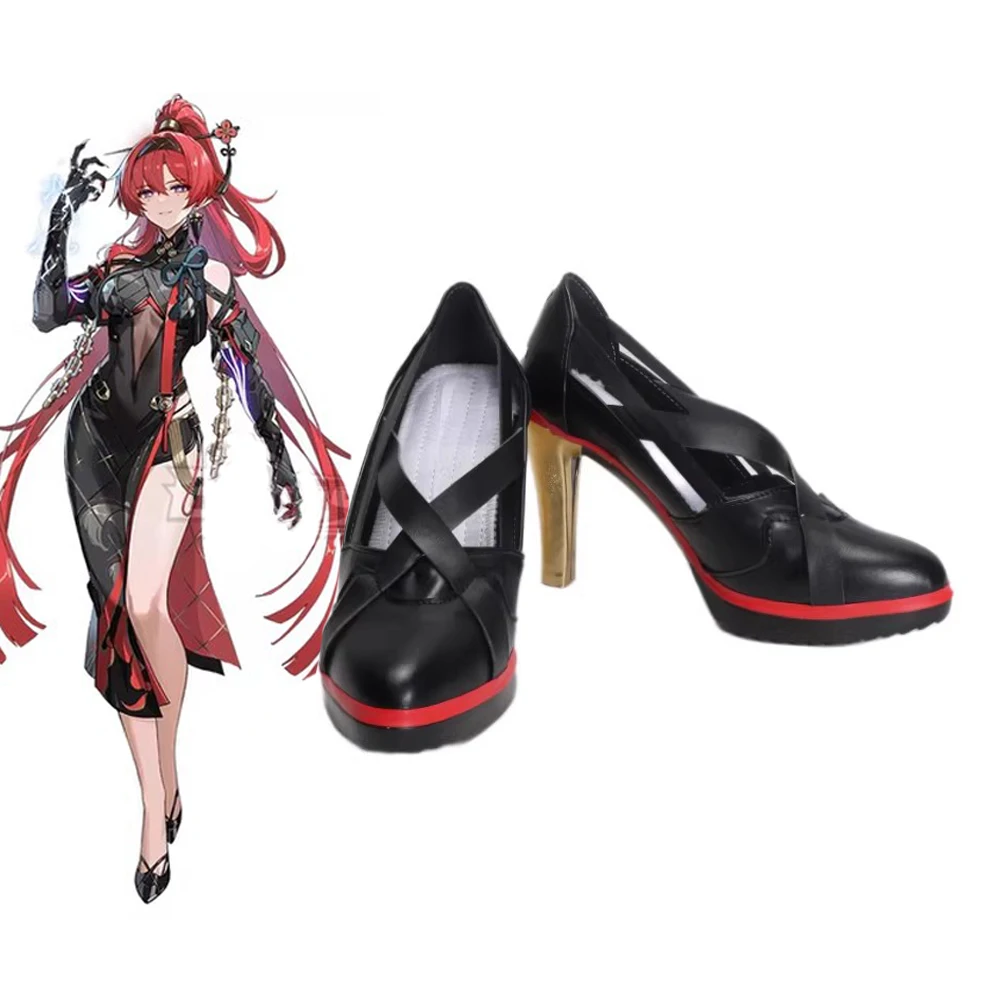 Botas Altas De Cosplay Rojas | Zapatos De Guerrera Para Halloween Y Carnaval | Hasta La Rodilla