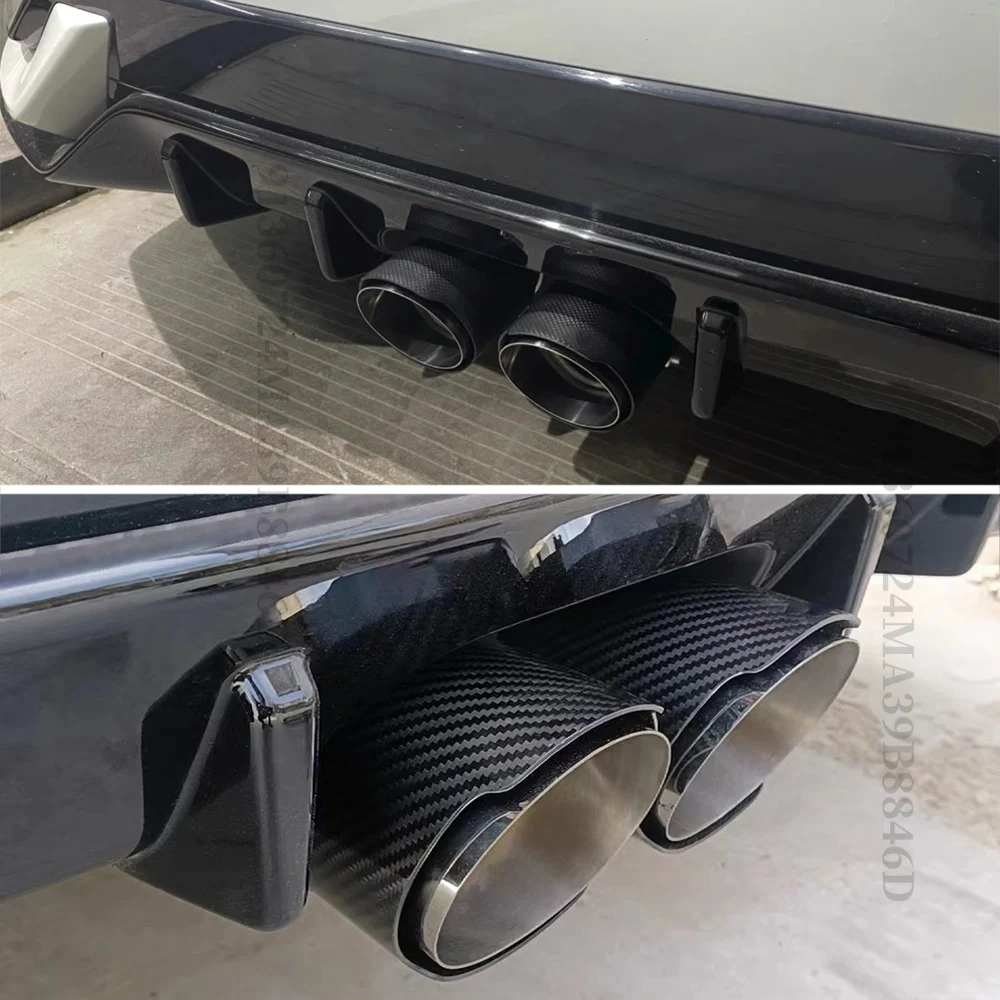 Hohe Qualität Außenteil Auspuffrohr End Spitze Für Honda CIVIC FK7 Fließheck 2016-2020 Carbon Faser Schwanz mund Zubehör – Detail 4