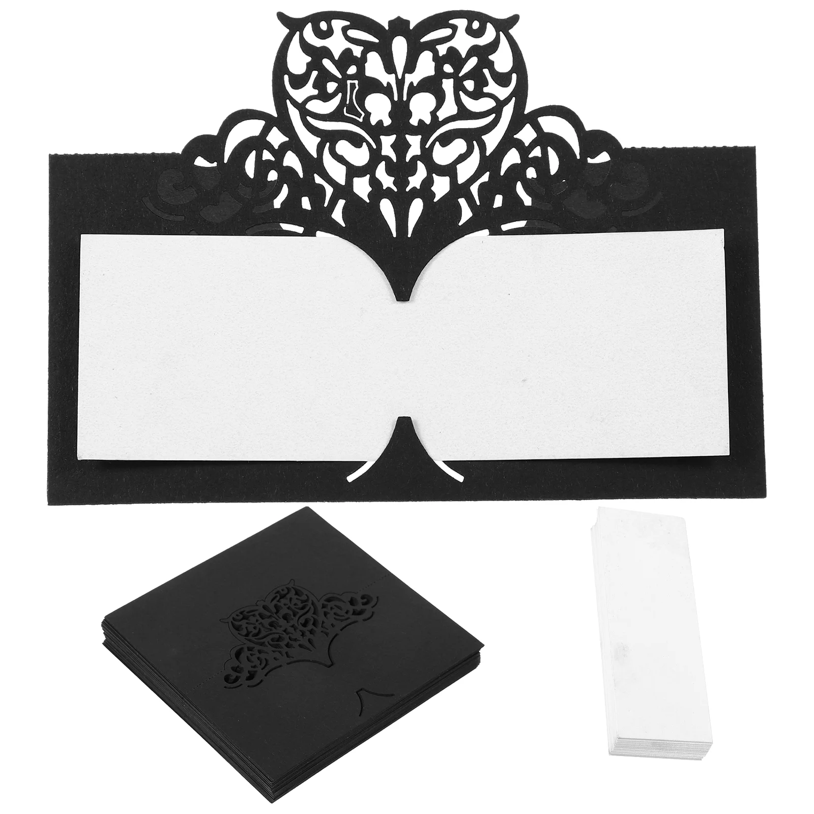 

50pcs Paper Place Cards Table Name Cards Wedding Tent Place Cards Lace Design Place Card