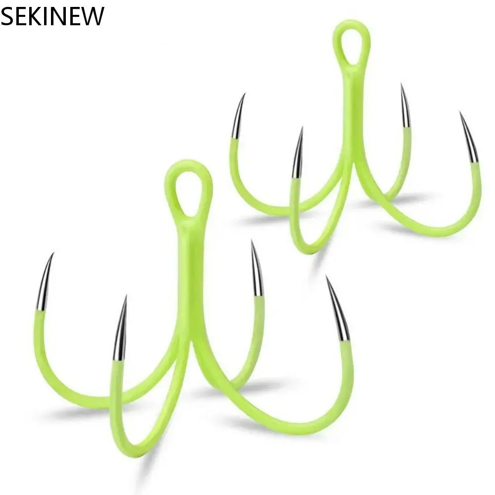 

1Pc Four Claw Hooks 16#-18# Glow Quadruple Fishing Hook Carbon Steel Fishhook Luminous Haken Barbless Crochet