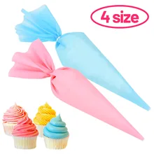 

3Pcs Kitchen Cream Pastry Bag Baking Accessories DIY Cake Decorating Silicone Pastry Icing Bag Food Grade Reusable Piping Bags
