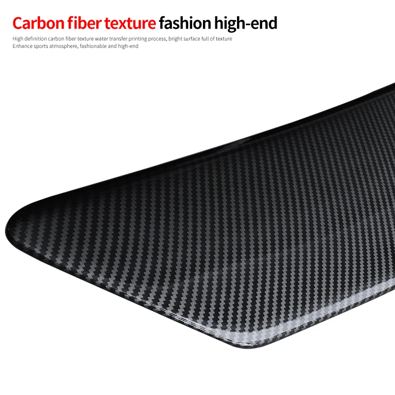 Rear Trunk Spoiler Wing Carbon Fiber Style Automatic Lifting Tail  Decoration Universal For Sedan Car Modification Electric