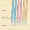 Stainless Steel Eyebrow Razors,Multipurpose Facial Hair Trimmers with Protective Cap for Men & Women,Exfoliating Tool for Beard 4