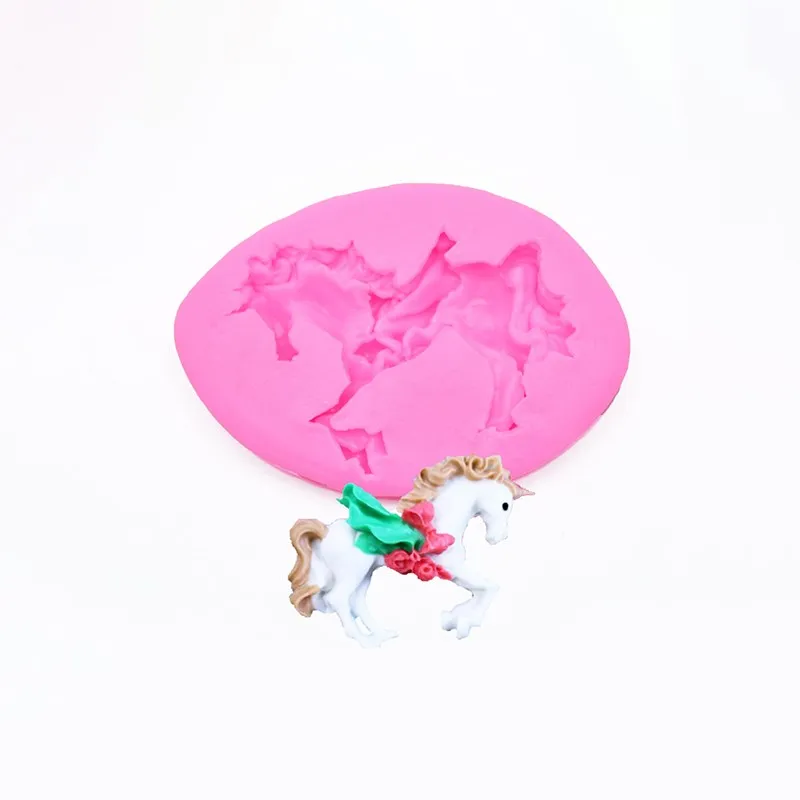 

Unicorn-shaped Silicone Mold DIY Baking Dessert Petema Fondant Cake Chocolate Pastry Candy Making Decorative Kitchen Accessories