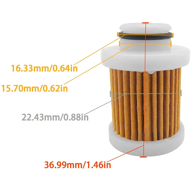 Fuel Filter 10PCS 6D8-WS24A-00 40-115Hp 30-115 Hp 4-Stroke Fuel Filter For Yamaha F50-F115 Outboard Engine Filter 6D8-24563-00-00