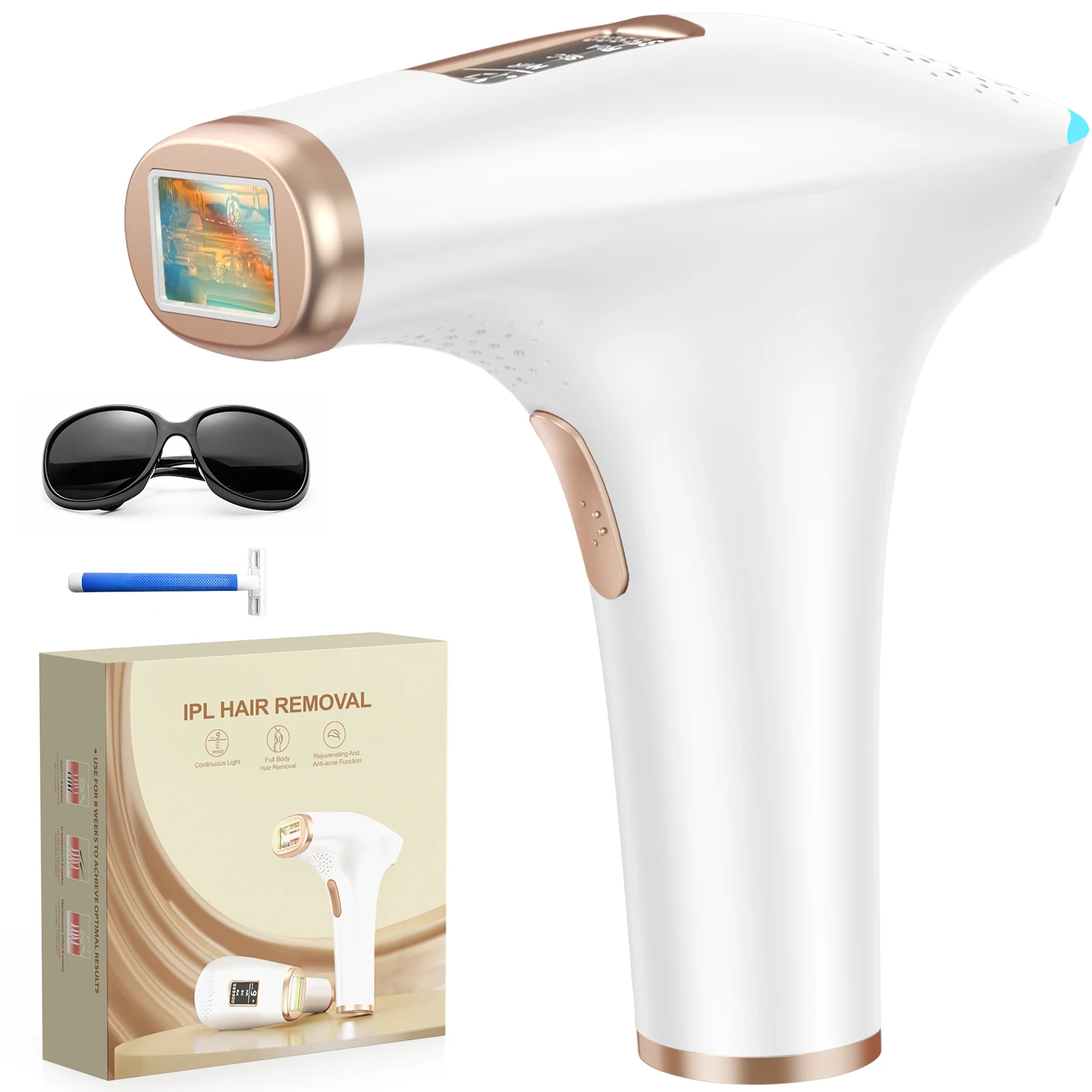 Premium IPL Hair Removal Device | 999,900+ Flashes | 21J Professional Energy