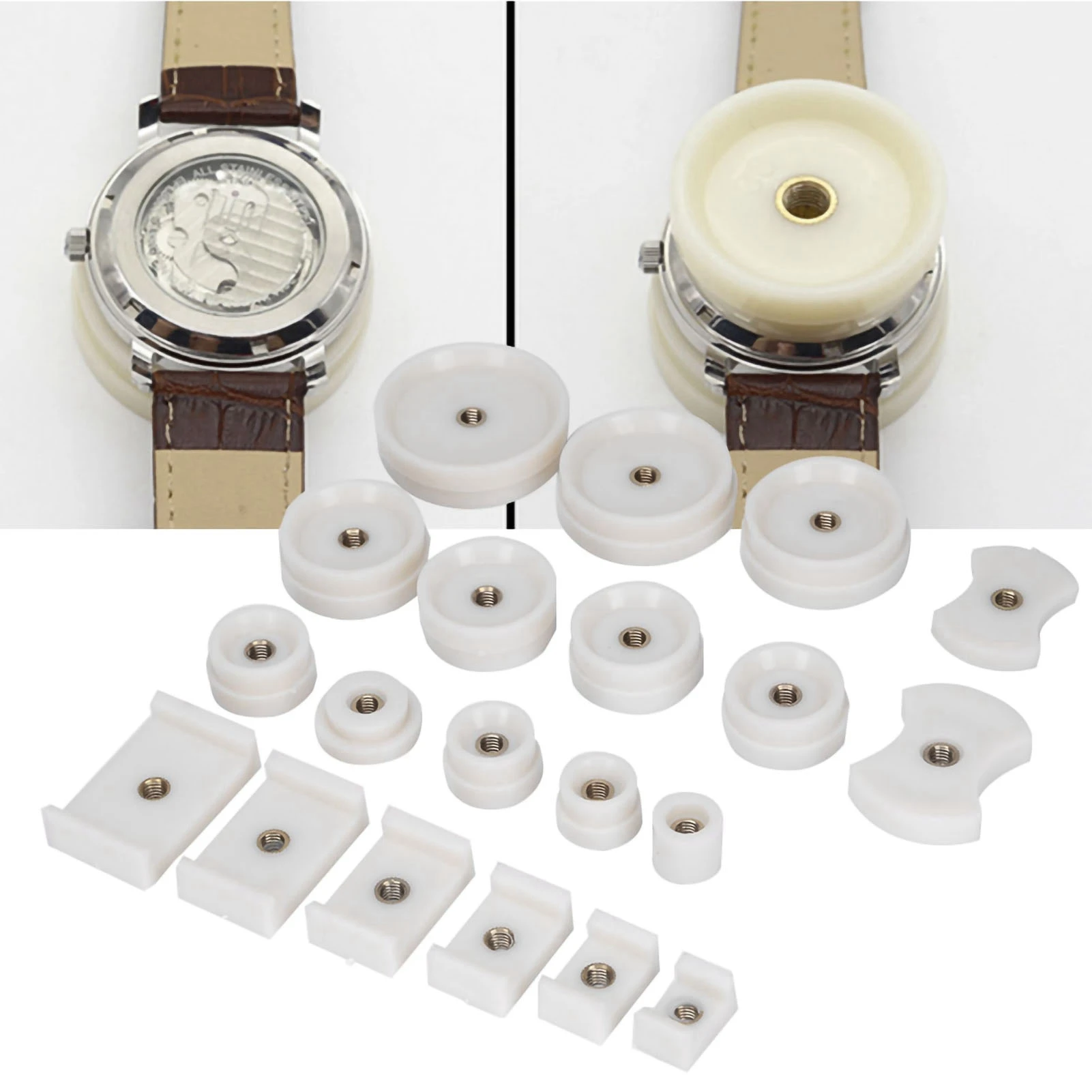 20pcs Back Case Press Die Professional Watch Repair Tool Capping Machine Accesso