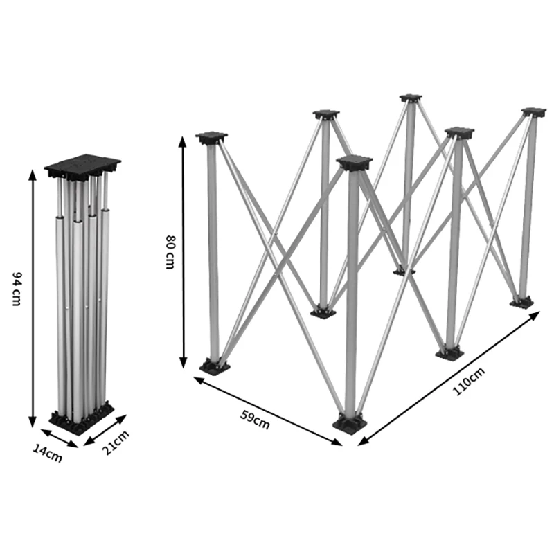 

Telescopic Woodworking Sawhorse Aluminium Carry Support Alloy Workbench Strut Bag Work Table Portable With Quick Work Multisize