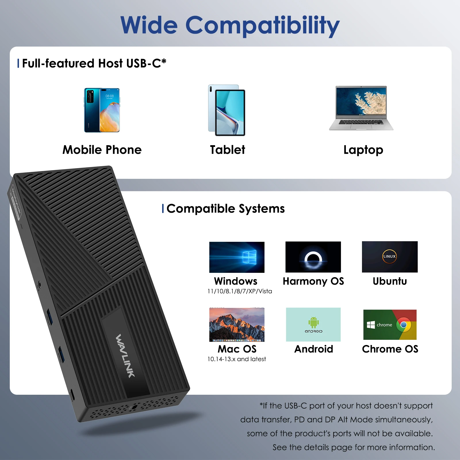 WAVLINK USB-C 4K トリプルディスプレイ ドッキングステーション Amazon.co.jp: WAVLINK USB-C 4K ドッキングステーション 85W