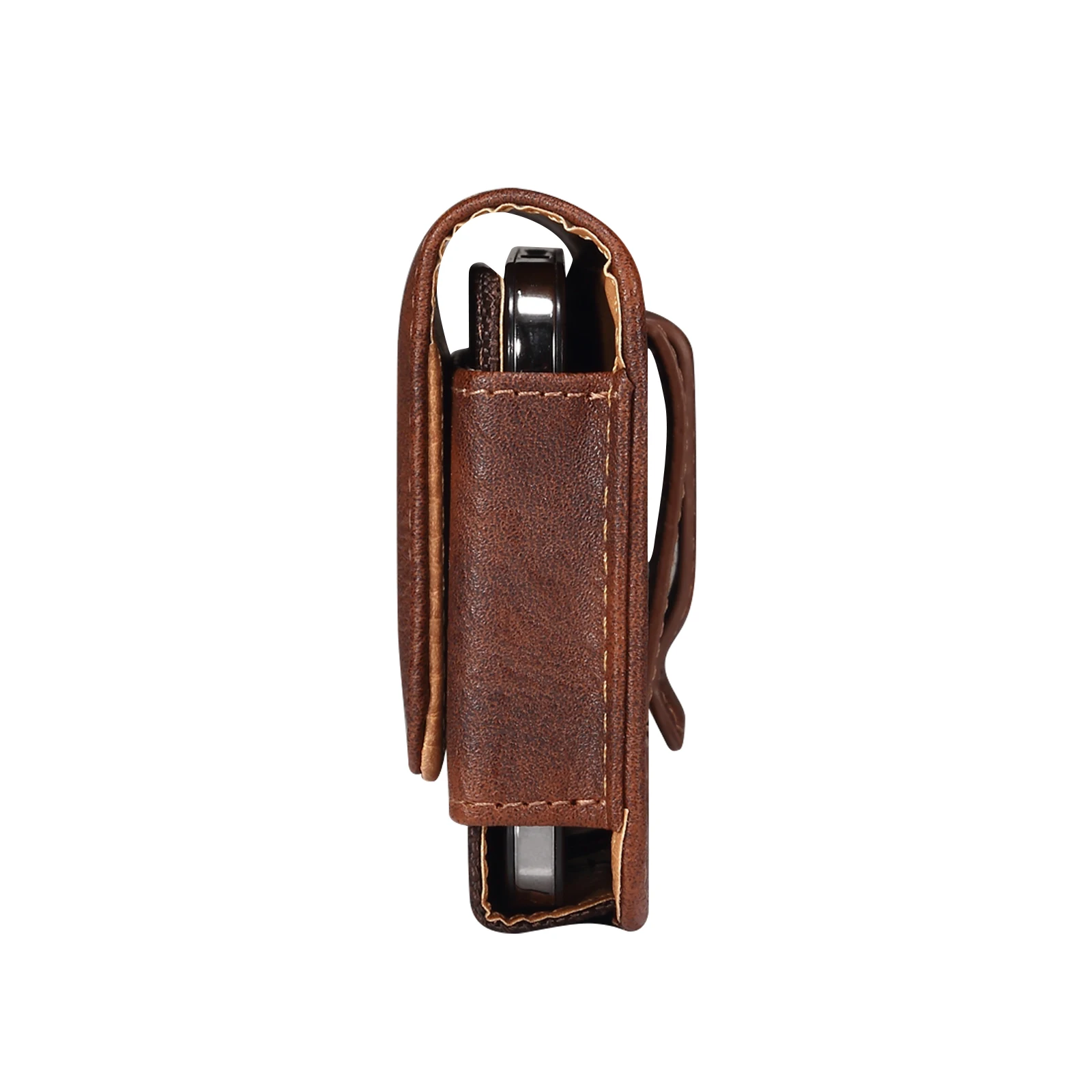 Luxury Leather Magnetic Card Holder Belt Clip Waist Bag Holster Pouch