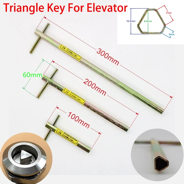 Llave Triangular Para Ascensor, Llave Inglesa De 100/200/300mm,  Destornillador Triangular, Llave Triangular De Tren Profesional De Tipo  Extendido, Puerta De Ascensor - Destornilladores - AliExpress