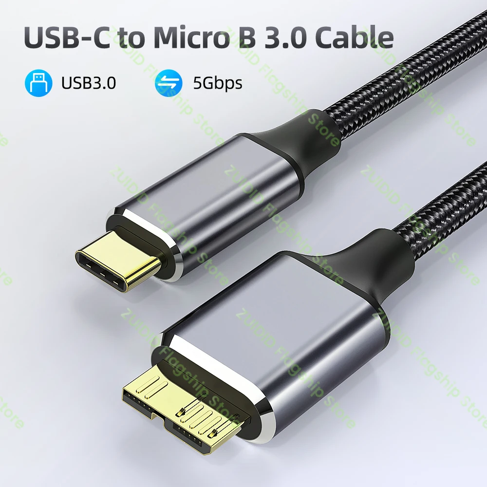 Cavo per disco rigido, 0,5 m, USB 3.0 A a Micro B, 5 Gbps, compatibile