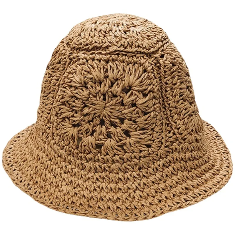 Children's Straw Hat Summer Trendy Style for Boys and Girls Going Out for Sports Sunshade Hat Fresh Sunscreen Straw