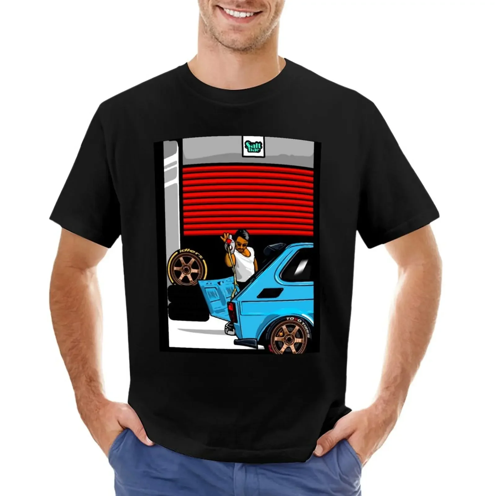 

OIL BAE T-Shirt sports fans aesthetic clothes blacks designer t shirt men