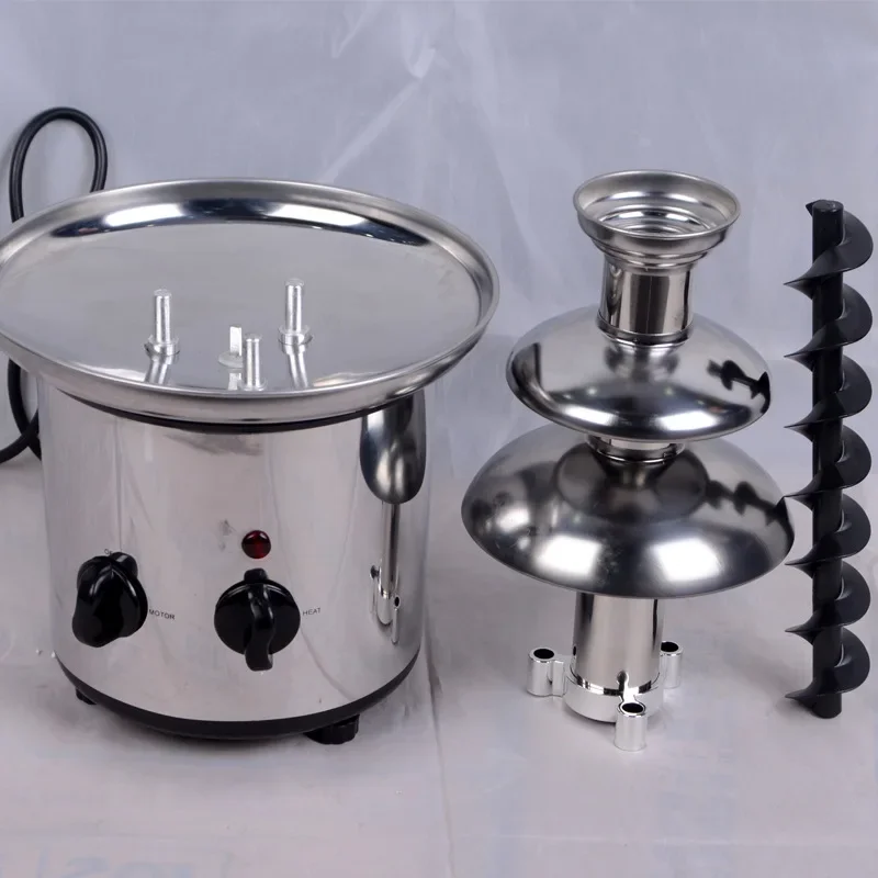 110V/220V 3 Tier Chocolate Fountain Machine for Home Use Birthday Party Baking Photography Chocolate Sauce Waterfall AH
