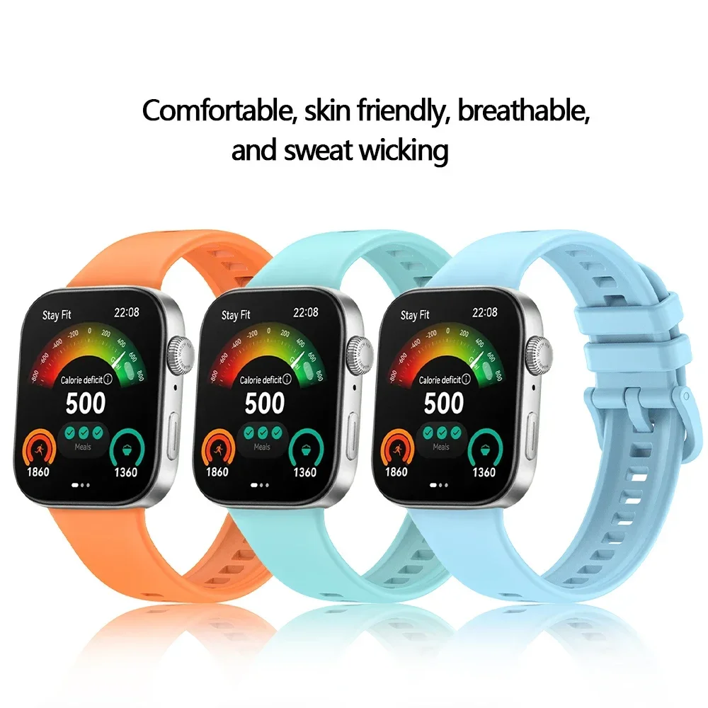 Colorful Silicone Strap with Buckle