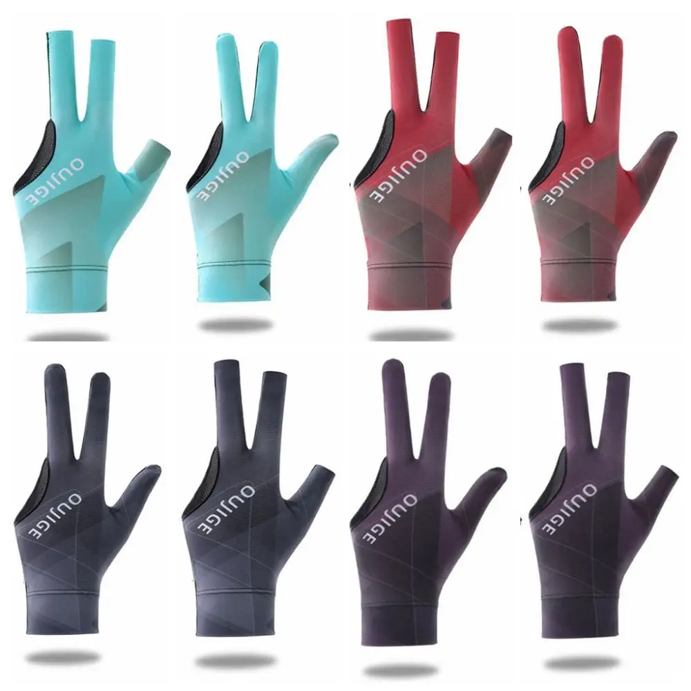 Open Finger Billiard Full Finger gloves Breathable Polyester Snooker Sport Glove Antiskid Smooth Soft Portable Reusable grip boost spray 30ml antiskid goalkeeper tackifier for soccer goalie gloves antislip grip glove spray in wet conditions