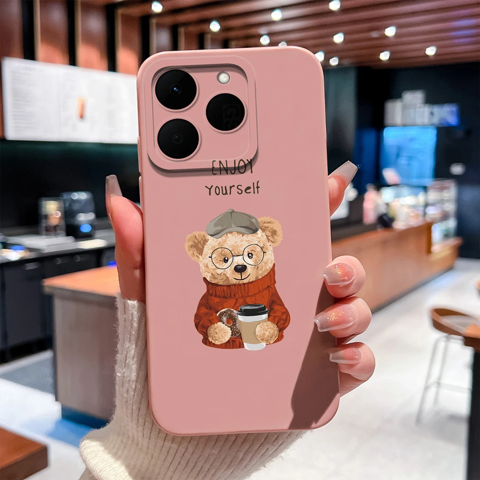Stylish Shockproof Liquid Silicone Phone Case with Unique Patterns