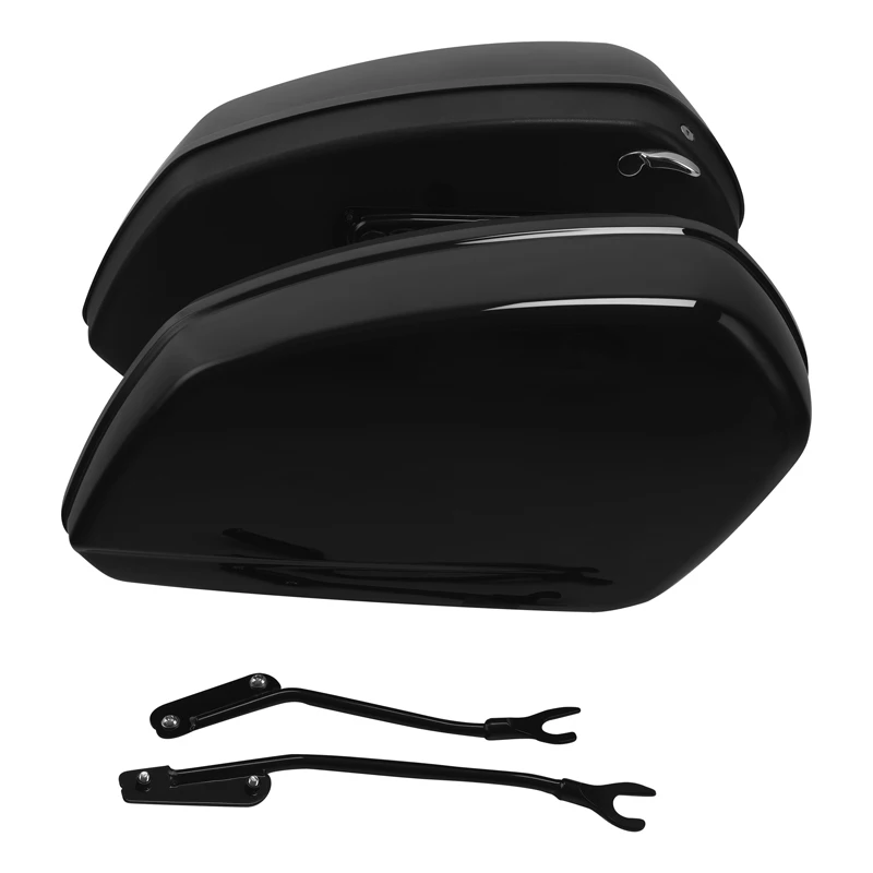 Gloss Black Saddlebags Bags For Harley Softail Low Rider ST FXLRST 2022-2024