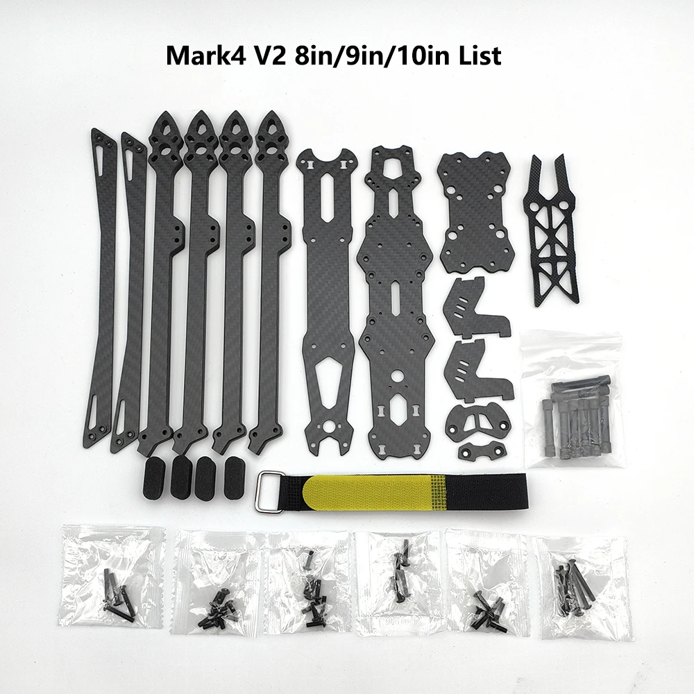 Mark4 V2 Mark 4 7 Zoll/8 Zoll/9 Zoll/10 Zoll FPV-Renndrohne Quadcopter Freestyle DIY-Rahmen-Kit Montage-Bausatz Teile – Detail 13