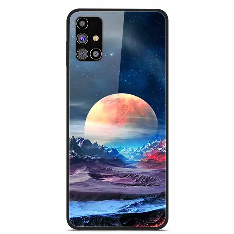Luxury Tempered Glass Hard Back Cover for Samsung Galaxy - Premium Phone Case Shell