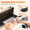 Sealer Machine, 95Kpa 350W Powerful Dual Pump and Dual Sealing, Dry and Moist Food Storage, Automatic and Manual Air Sealing Sys 5