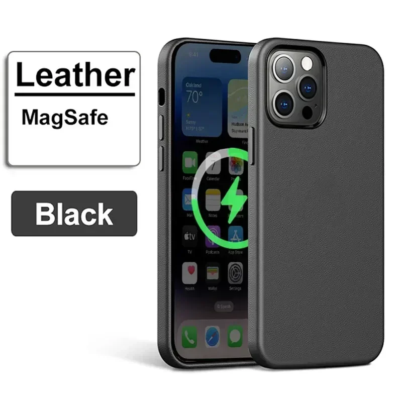 Luxury Leather MagSafe Magnetic Phone Case – Official Style Cover