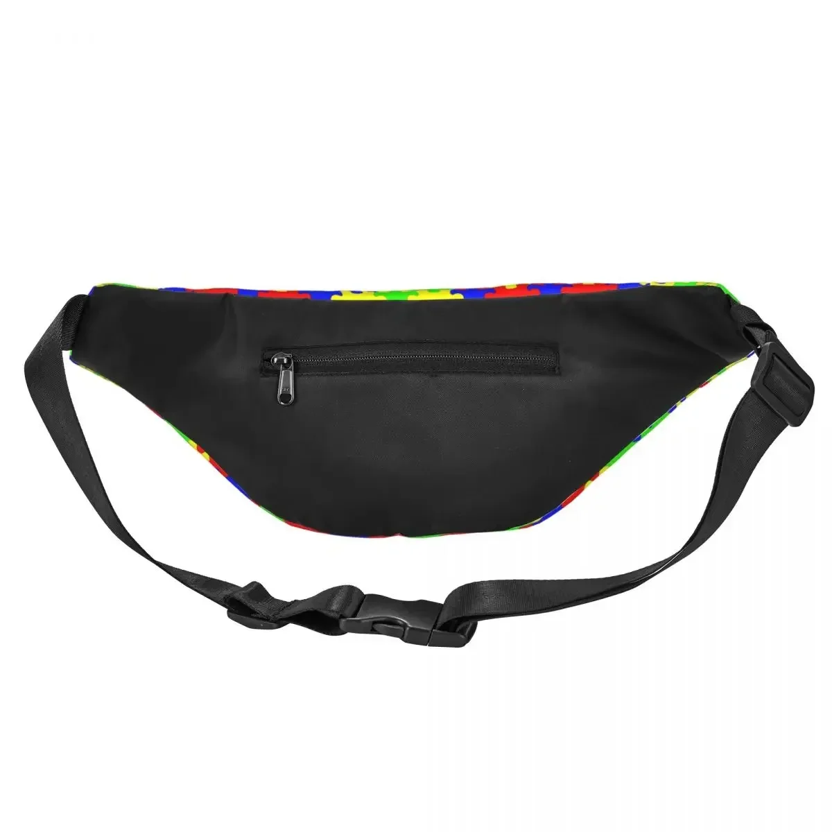 Cool Colorful Jigsaw Puzzles Autism Awareness Fanny Pack Running Women Men Sling Crossbody Waist Bag Phone Money Pouch
